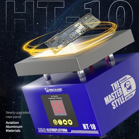 Платформа для предварительного подогрева Mechanic HT-10, для ремонта материнских плат, 10*10cm, 20-320°С, 260W Превью 1