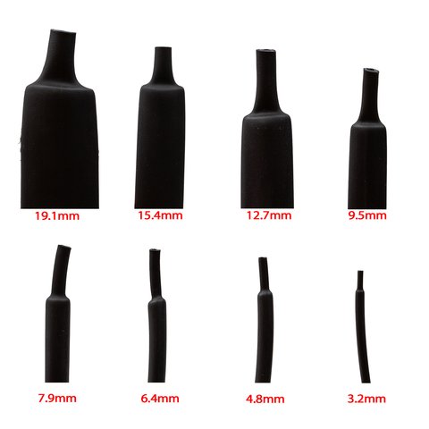 Heat Shrink Tube, (1 m, 9.5 mm, black, with glue) Preview 2