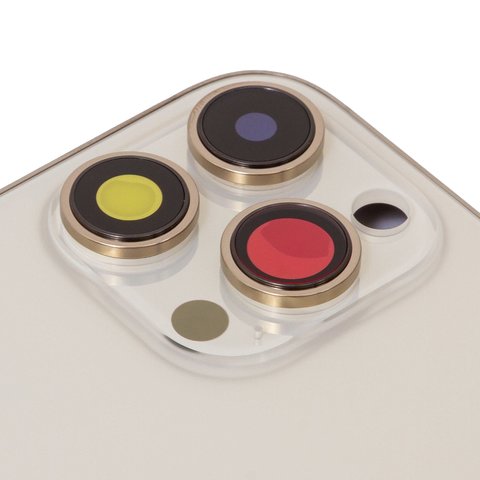 Carcasa puede usarse con iPhone 14 Pro Max, dorado, con botones laterales,  con sujetador de tarjeta SIM, Original (PRC), EU Version, gold Vista previa  1