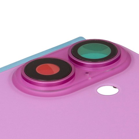 Housing Back Cover compatible with iPhone 16, (purple, with camera lens, Original (PRC), ultramarine) Preview 1
