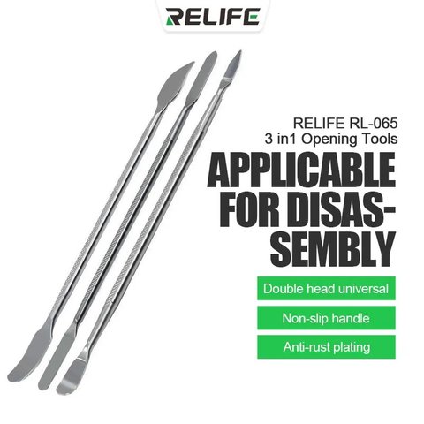 Spudger RELIFE RL-065, (to disassemble mobile devices, metal, 3 in 1) Preview 5
