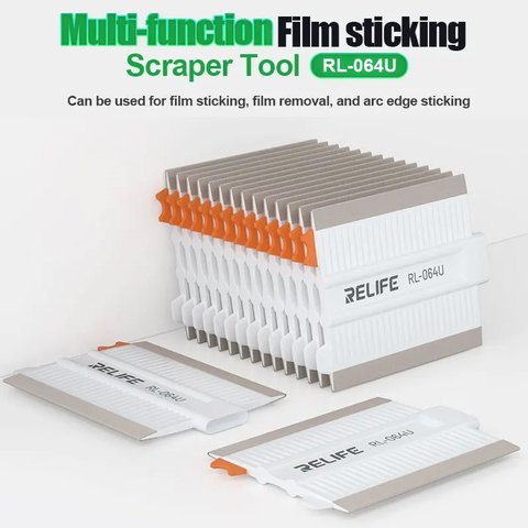Spudger RELIFE RL-064U, (for film gluing, 100 mm, plastic, white) Preview 7