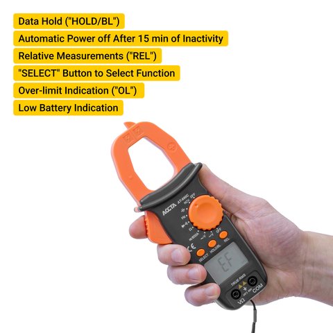 Pinza amperimétrica Accta AT-600C Vista previa  2