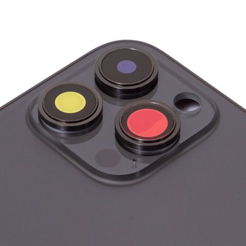 Carcasa puede usarse con iPhone 14 Pro Max, negro,  con sujetador de tarjeta SIM, con botones laterales, Original (PRC), EU Version, space black Vista previa  1