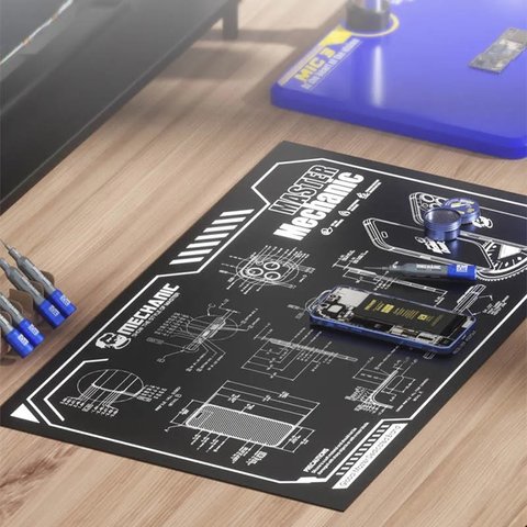 Alfombrilla aislante Mechanic V77, resistente al calor, resistente a las manchas, 600 mm, 350 mm Vista previa  5