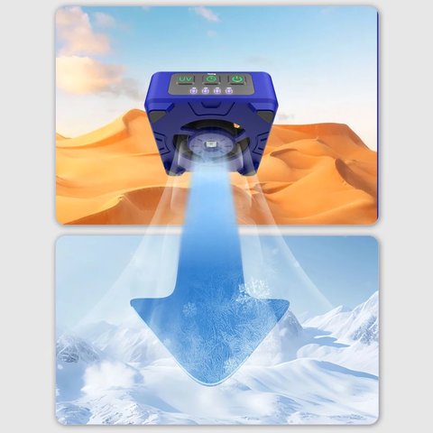 Lámpara ultravioleta Mechanic CUV-3, con un ventilador, con temporizador, con bateria Vista previa  3