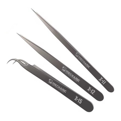 Pinzas para smd Mechanic X-12, recta, antiestática, 160 mm Vista previa  4