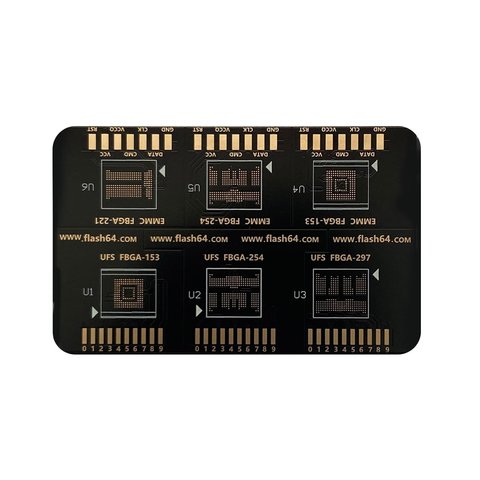 Flash 64 BGA ISP Board for eMMC / UFS Memory Chips Vista previa  1
