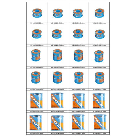 Припой Mechanic WZ-100, Sn 63% , Pb 37%, флюс 1-3%, 0,6 мм, 200 г Превью 1