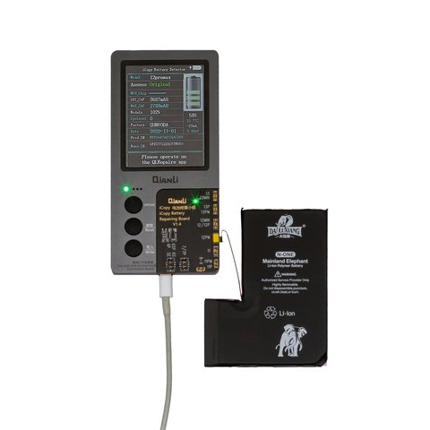 Акумулятор Da Luxiang для Apple iPhone 12 Pro Max, Li-ion, 3,8 В, 4187 мАг, збільшена ємність, original IC Прев'ю 1