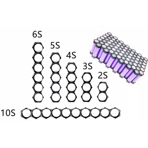 Кріплення для акумуляторів 18650, сота, 1x10 Прев'ю 1