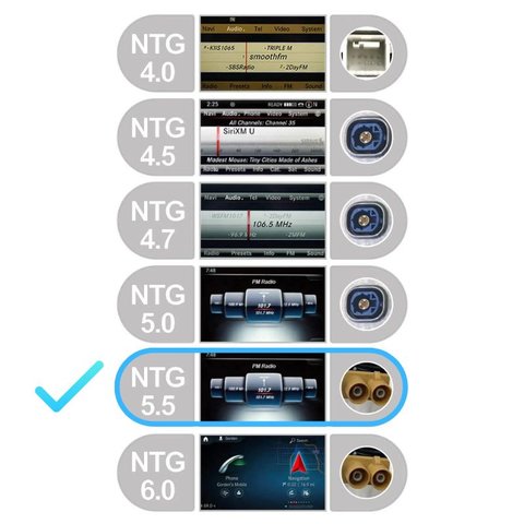 CarPlay для Mercedes-Benz E-Class 2016 2017 2018 2019 C-Class 2019 2020 із системою NTG5.5 (малий дисплей) Прев'ю 5