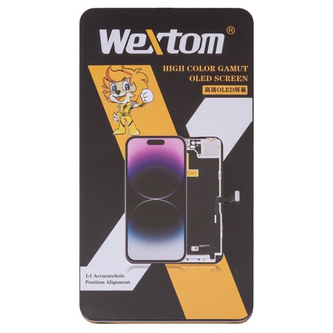 Дисплей Wextom для iPhone 16 Pro Max, черный, с рамкой, HC, без ошибки, (OLED) soft, Diagnosable, 120Hz Превью 2