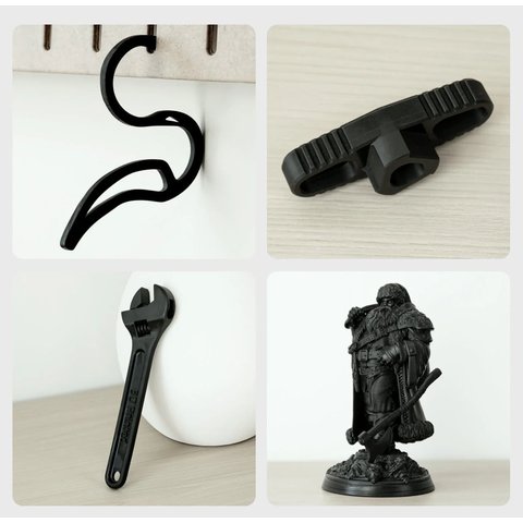 Фотополимерная смола повышенной прочности для 3D-принтера ELEGOO Tough Resin Black, 1 кг Превью 6