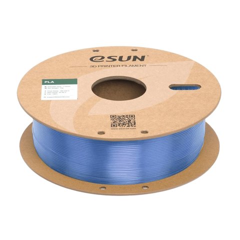 Филамент для 3D-принтера eSUN PLA-Clear Translucent Blue, 1 кг Превью 1