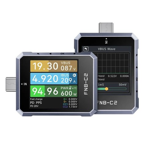USB-тестер FNIRSI FNB-C2 Прев'ю 2