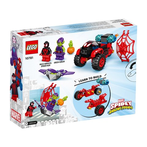 Конструктор LEGO Marvel Spidey Майлз Моралес: техно-трайк Человека-паука (10781) Превью 1